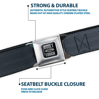 Built Ford Tough Seatbelt Belt - Black Panel Webbing