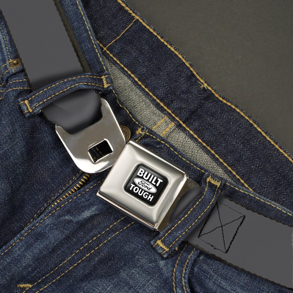 Built Ford Tough Seatbelt Belt - Charcoal Webbing