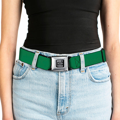 Built Ford Tough Seatbelt Belt - Green Webbing
