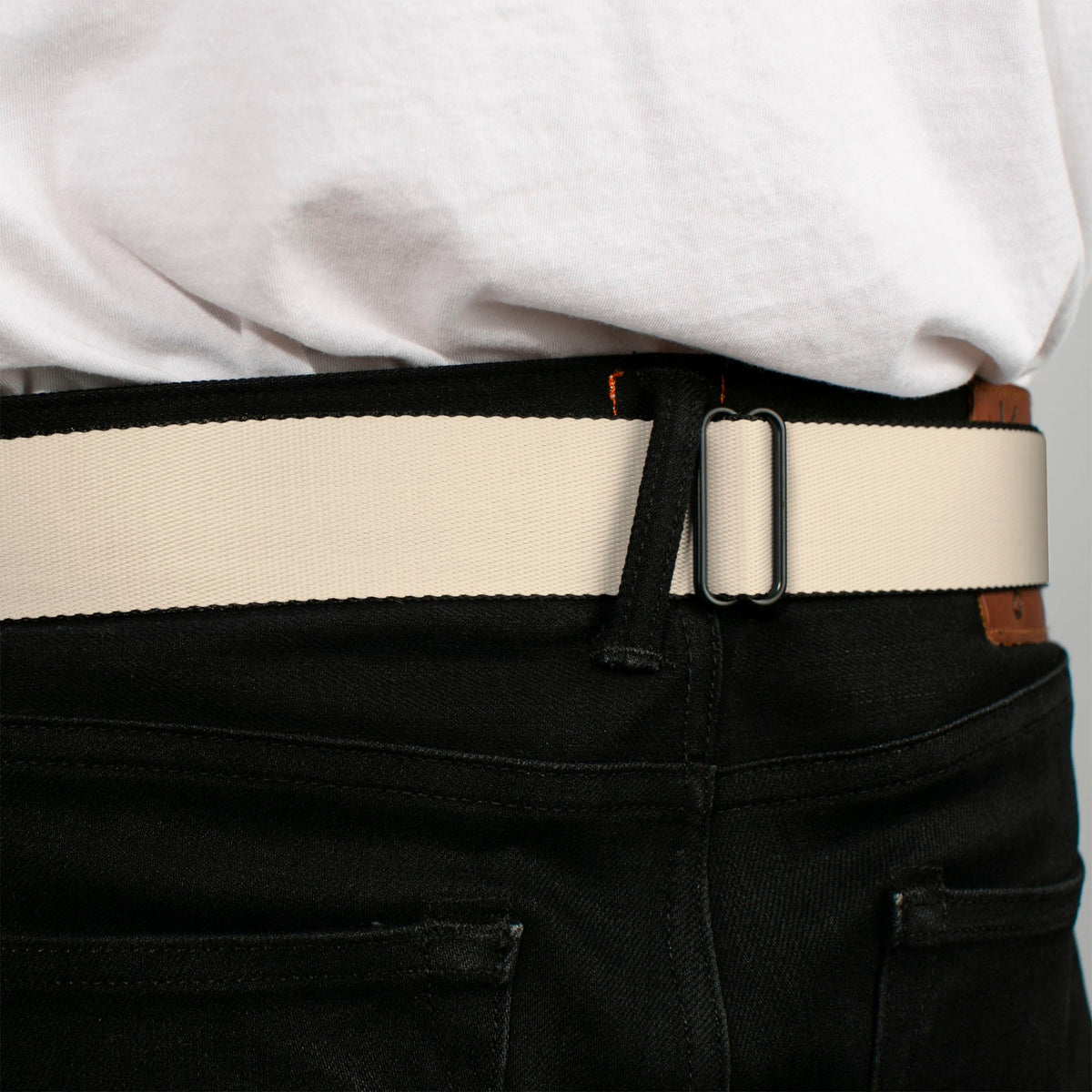 Built Ford Tough Seatbelt Belt - Natural Webbing