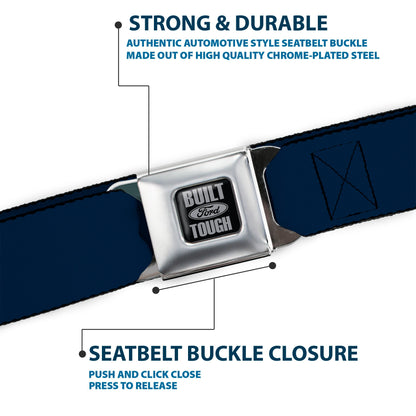 Built Ford Tough Seatbelt Belt - Navy Webbing