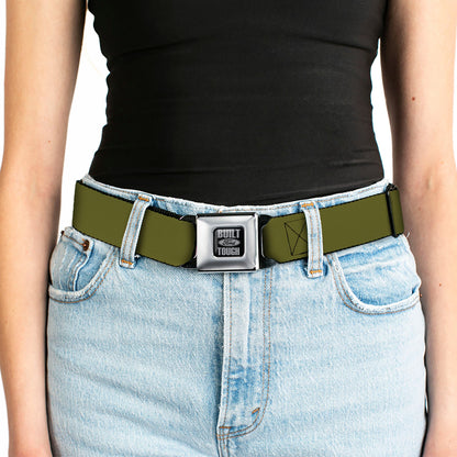 Built Ford Tough Seatbelt Belt - Olive Webbing