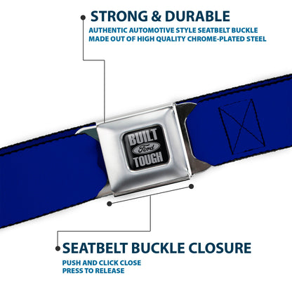 Built Ford Tough Seatbelt Belt - Royal Webbing