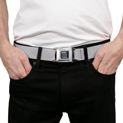 Built Ford Tough Seatbelt Belt - Silver Webbing