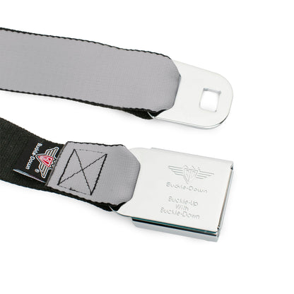 Built Ford Tough Seatbelt Belt - Silver Webbing