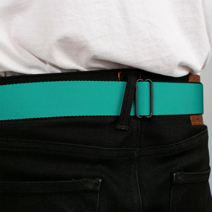 Built Ford Tough Seatbelt Belt - Teal Webbing