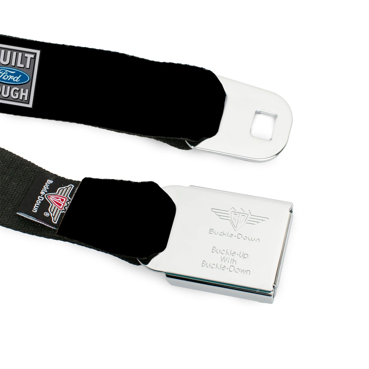 Built Ford Tough Seatbelt Belt - Built Ford Tough Logo REPEAT Webbing