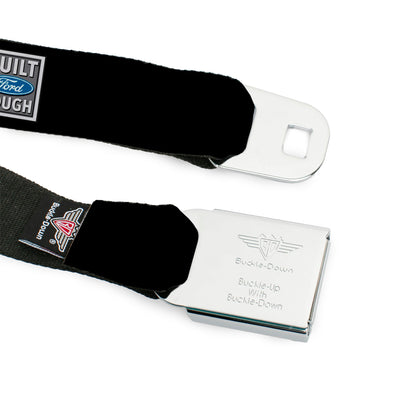 Built Ford Tough Seatbelt Belt - Built Ford Tough Logo REPEAT Webbing