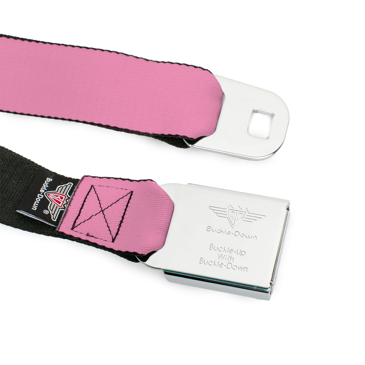 C6 Seatbelt Belt - Baby Pink Webbing