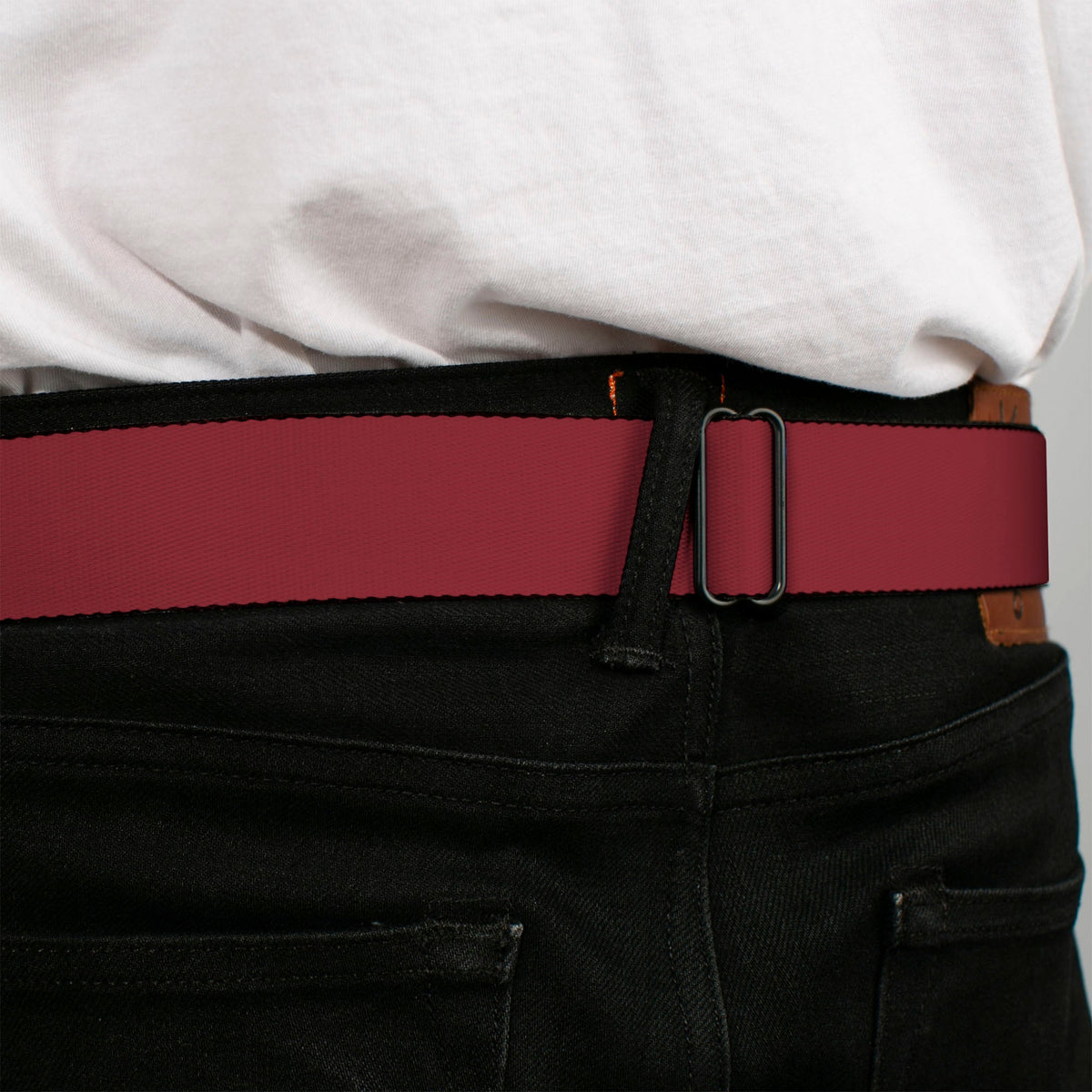 C6 Seatbelt Belt - Burgundy Webbing