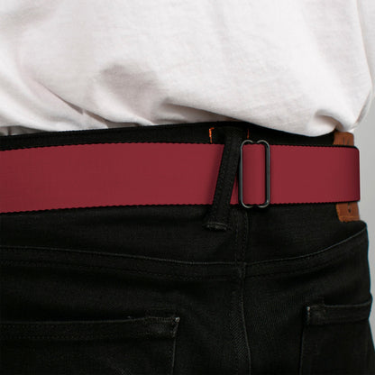 C6 Seatbelt Belt - Burgundy Webbing