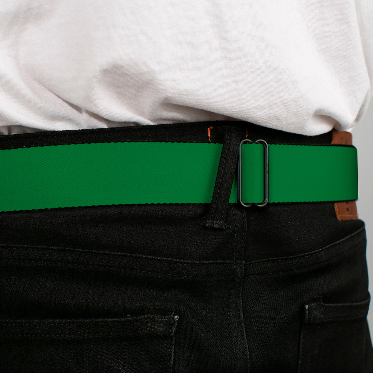 C6 Seatbelt Belt - Green Webbing