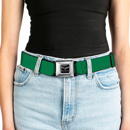 C6 Seatbelt Belt - Green Webbing