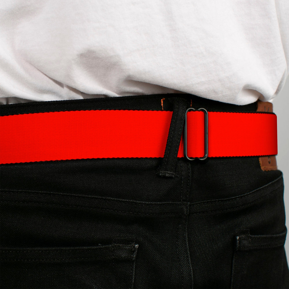 C6 Seatbelt Belt - Red Webbing