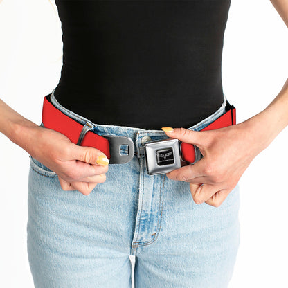C6 Seatbelt Belt - Red Webbing