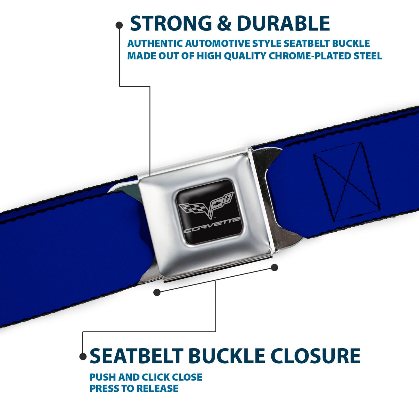 C6 Seatbelt Belt - Royal Webbing
