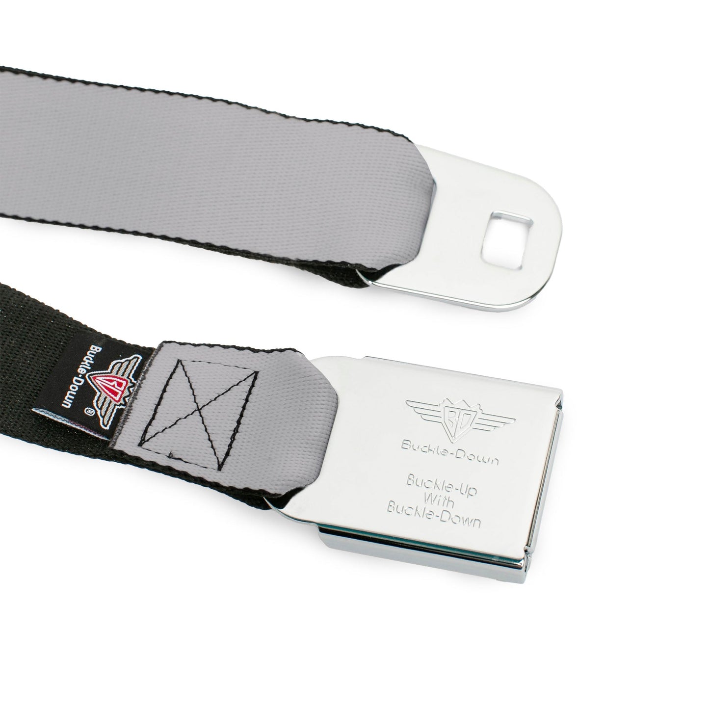 C6 Seatbelt Belt - Silver Webbing