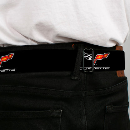 C6 Seatbelt Belt - C6 Logo REPEAT Webbing