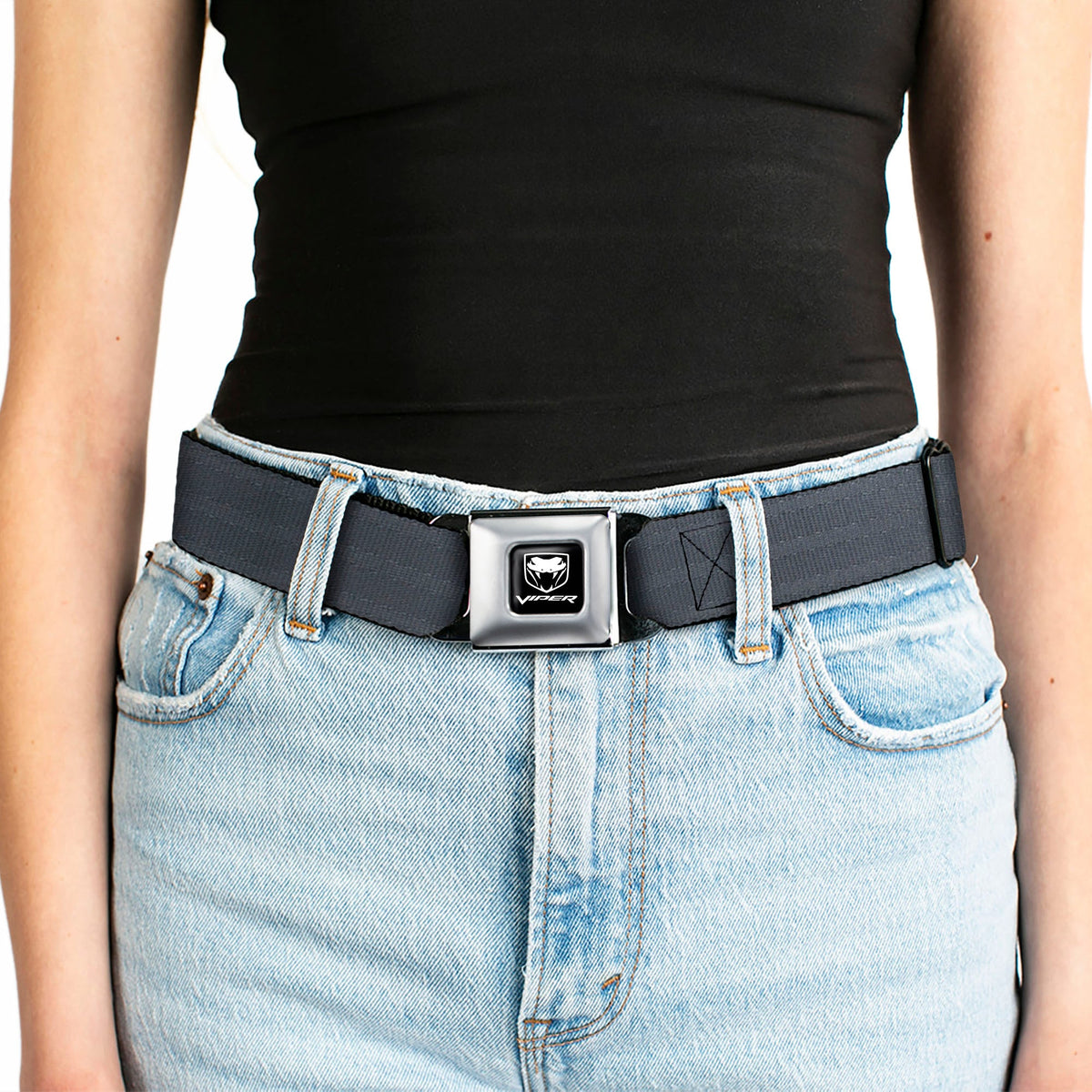 Dodge Viper Seatbelt Belt - Black Panel Webbing