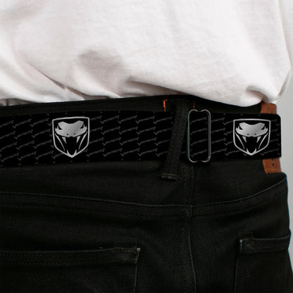Dodge Viper Seatbelt Belt - Dodge Viper REPEAT w/Text Webbing