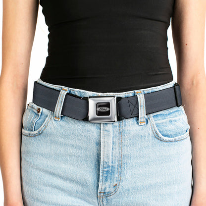 Ford Emblem Seatbelt Belt - Black Panel Webbing