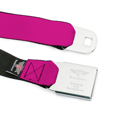 Ford Emblem Seatbelt Belt - Fuchsia Webbing