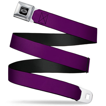 Ford Emblem Seatbelt Belt - Purple Webbing