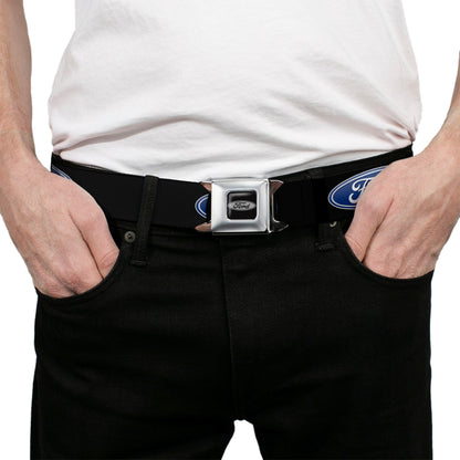 Ford Emblem Seatbelt Belt - Ford Oval Logo REPEAT Webbing