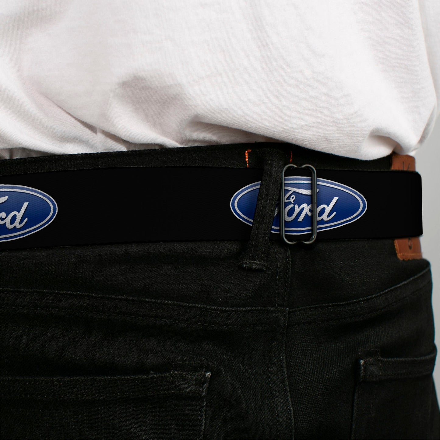 Ford Emblem Seatbelt Belt - Ford Oval Logo REPEAT Webbing
