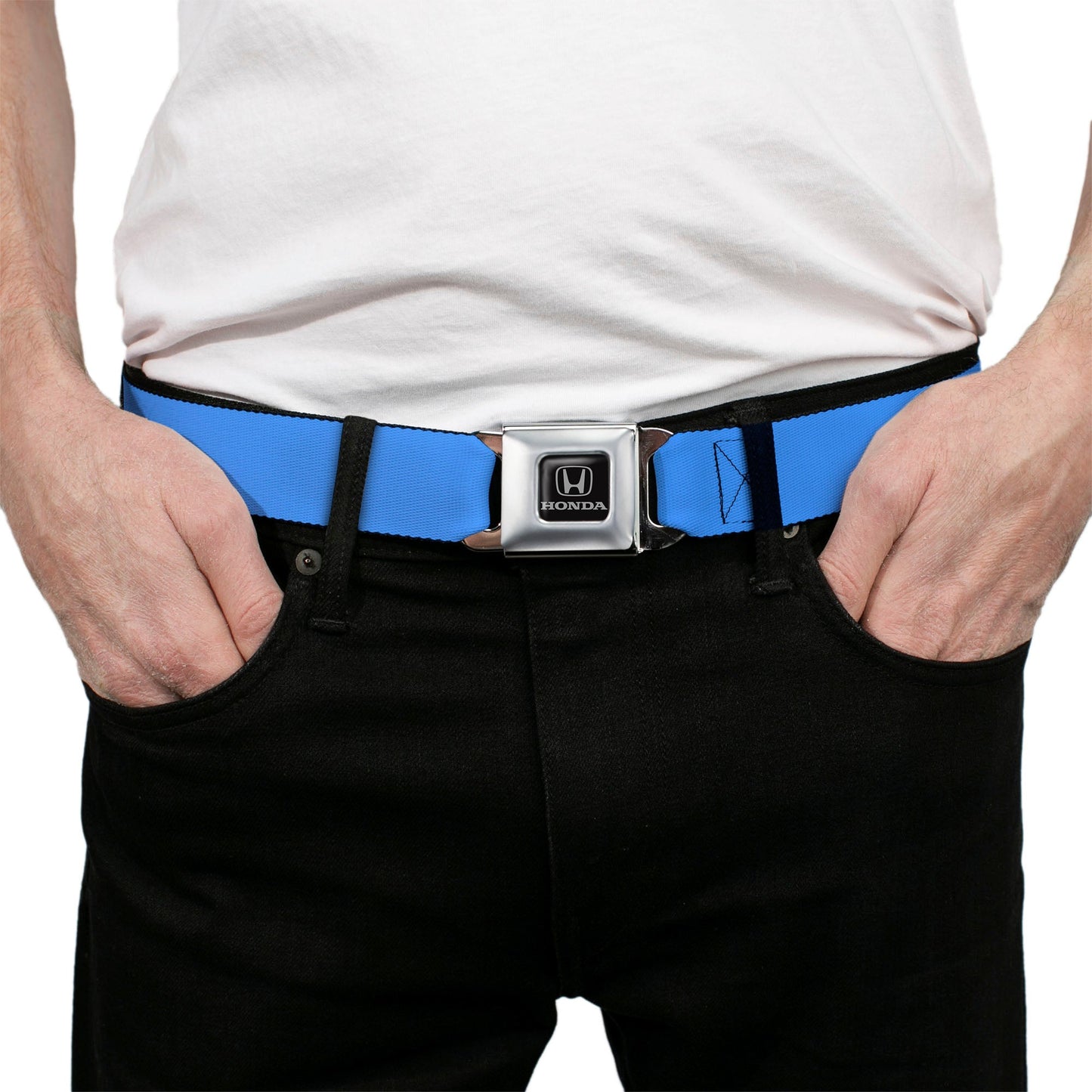Honda Seatbelt Belt - Baby Blue Webbing