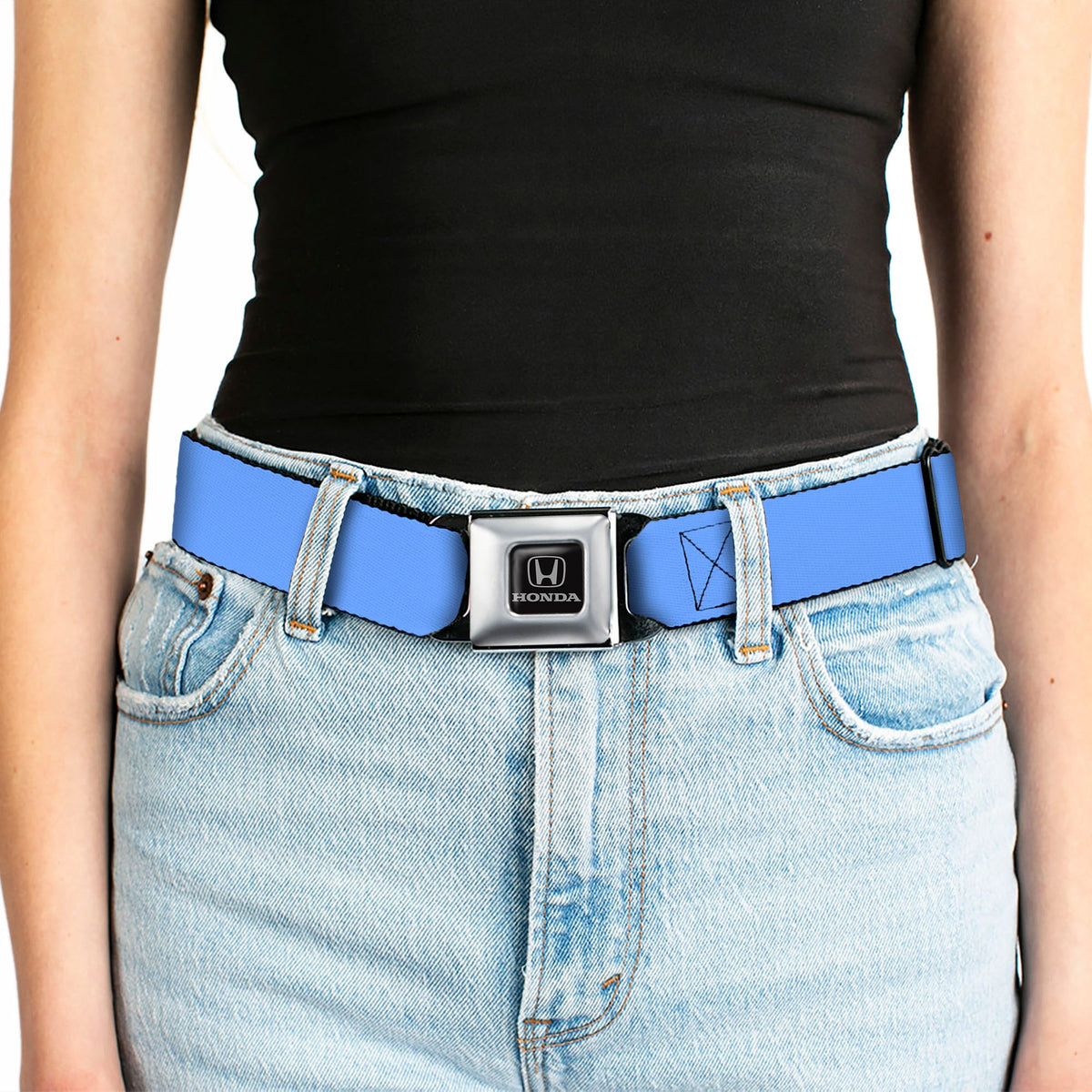Honda Seatbelt Belt - Baby Blue Webbing