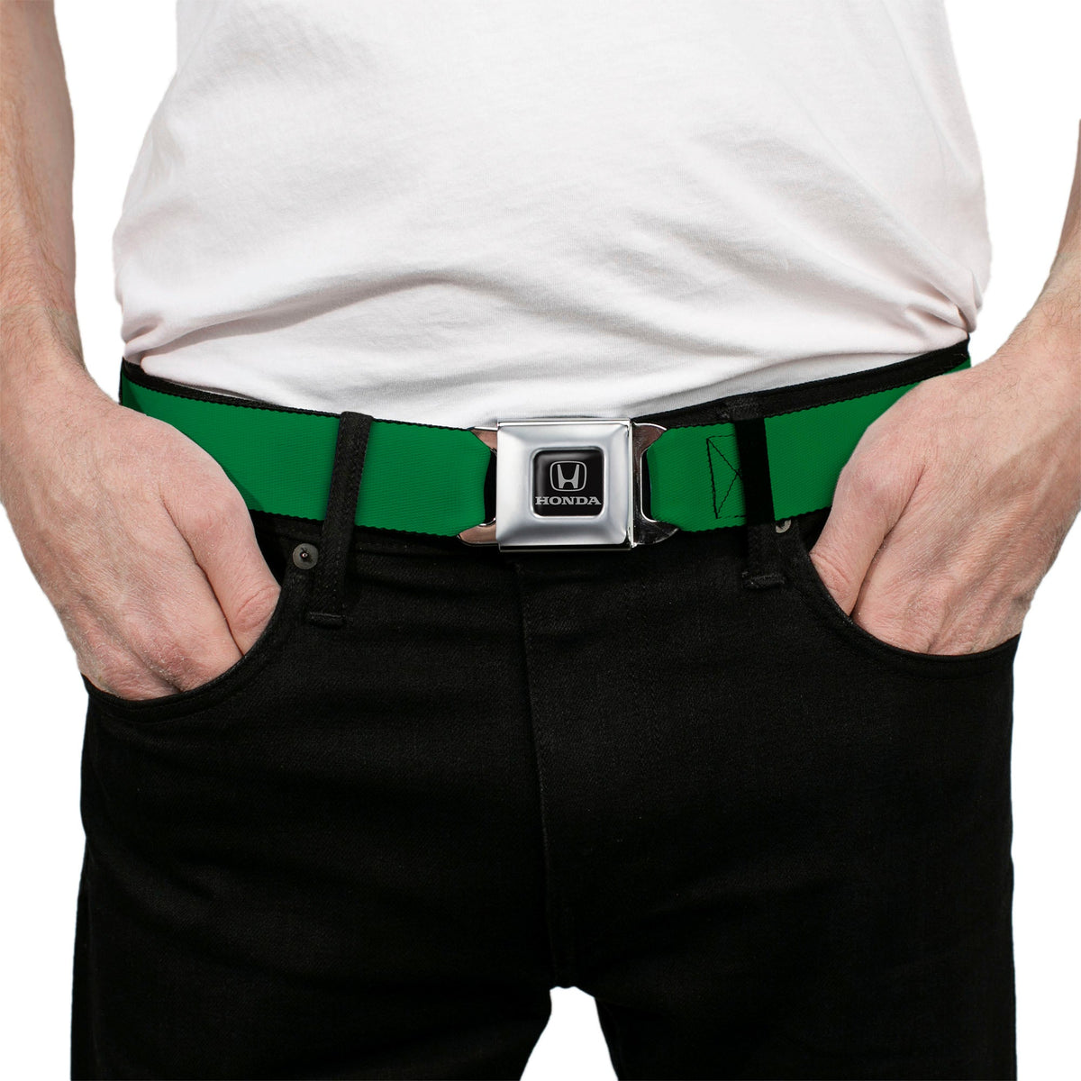 Honda Seatbelt Belt - Green Webbing