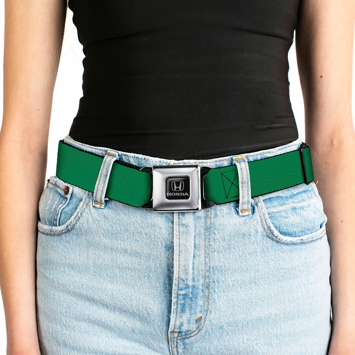Honda Seatbelt Belt - Green Webbing