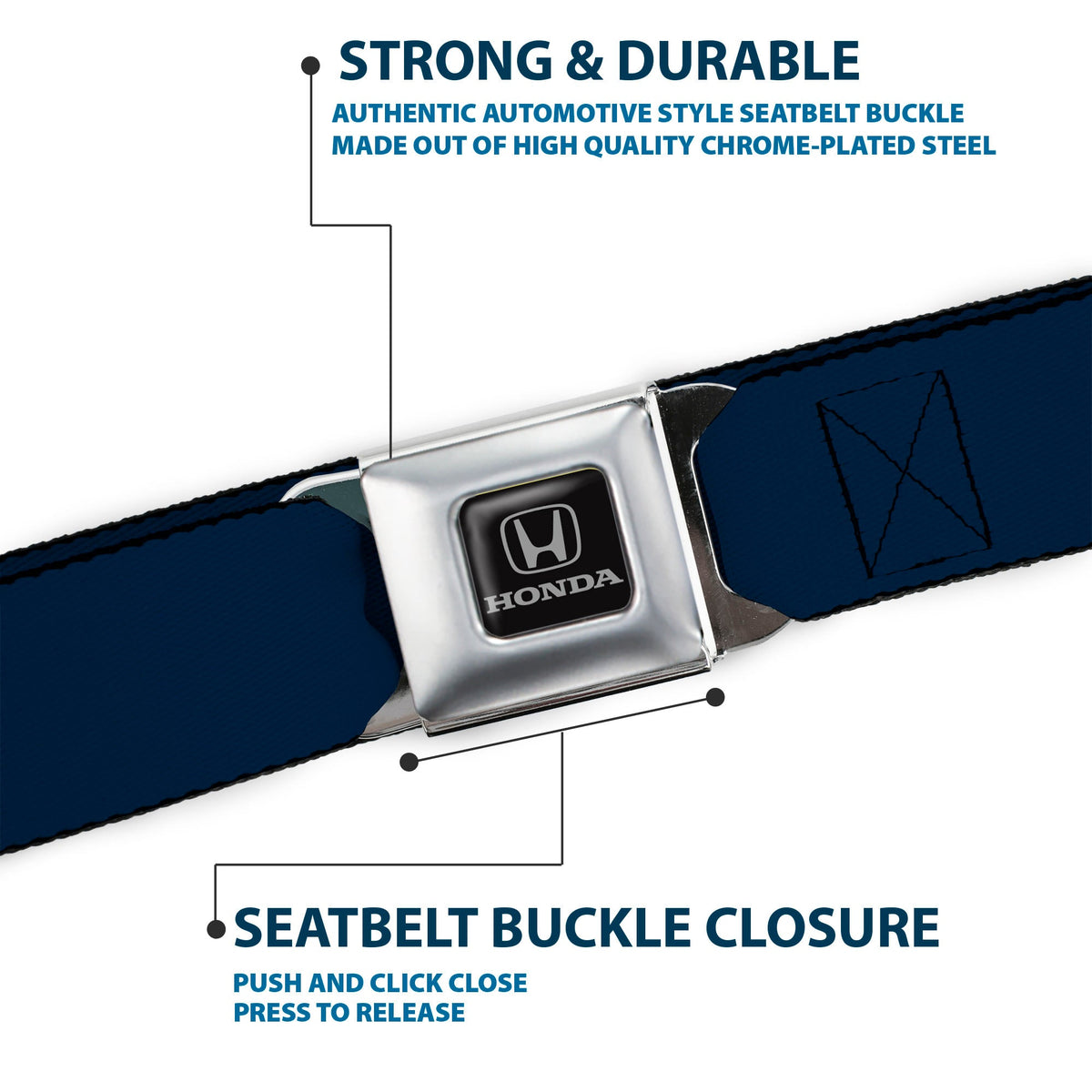 Honda Seatbelt Belt - Navy Webbing