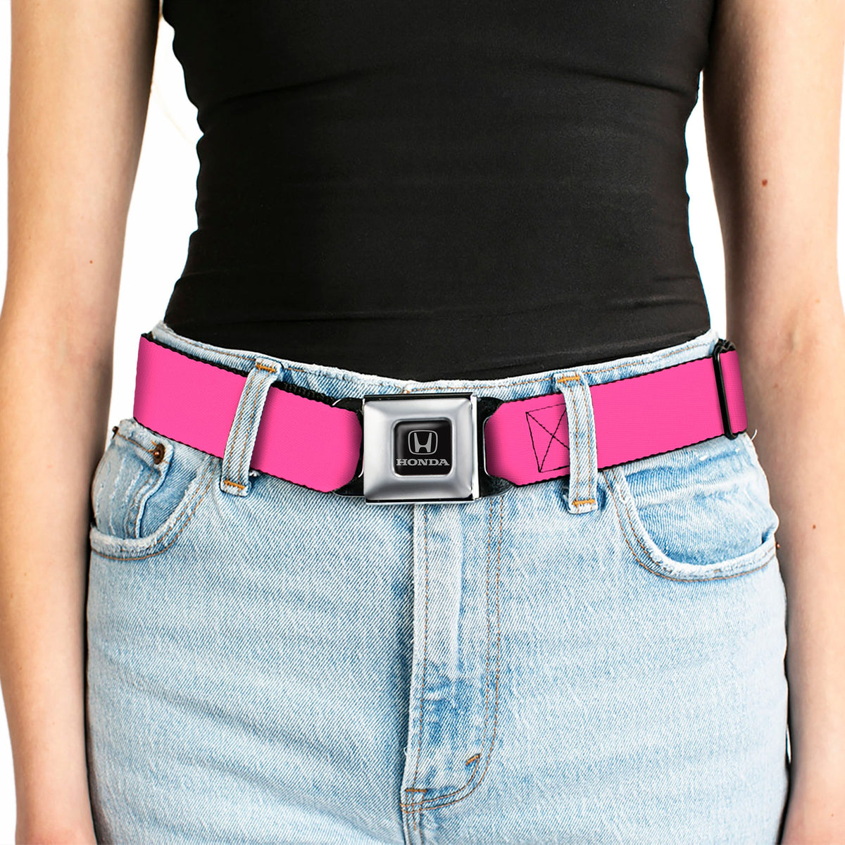 Honda Seatbelt Belt - Neon Pink Webbing
