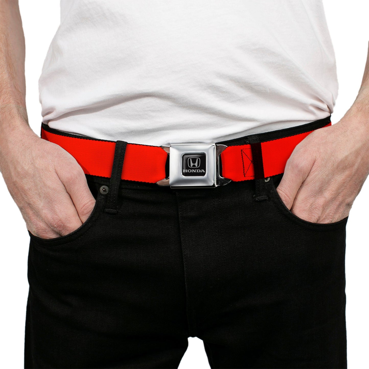Honda Seatbelt Belt - Red Webbing