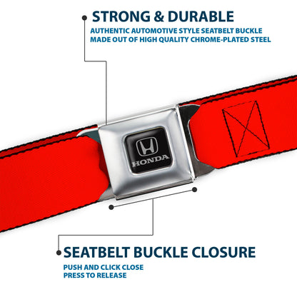 Honda Seatbelt Belt - Red Webbing