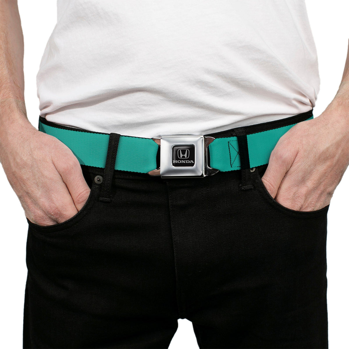 Honda Seatbelt Belt - Teal Webbing
