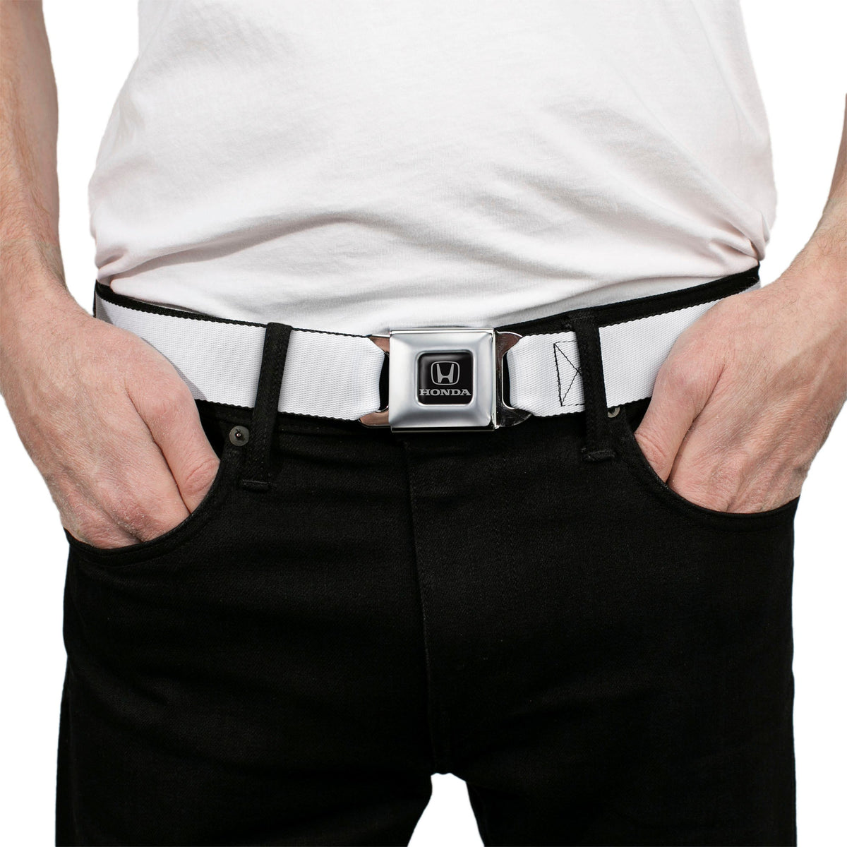 Honda Seatbelt Belt - White Webbing