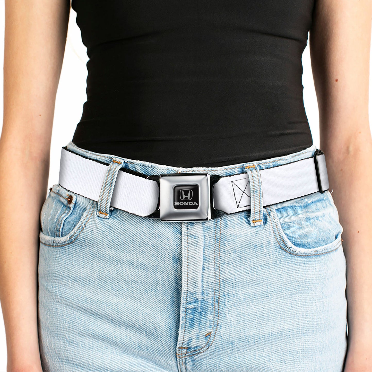 Honda Seatbelt Belt - White Webbing