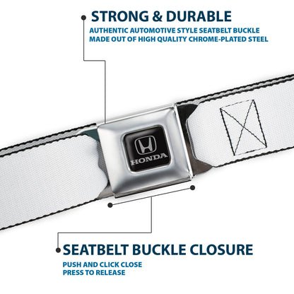 Honda Seatbelt Belt - White Webbing