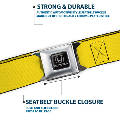 Honda Seatbelt Belt - Yellow Webbing