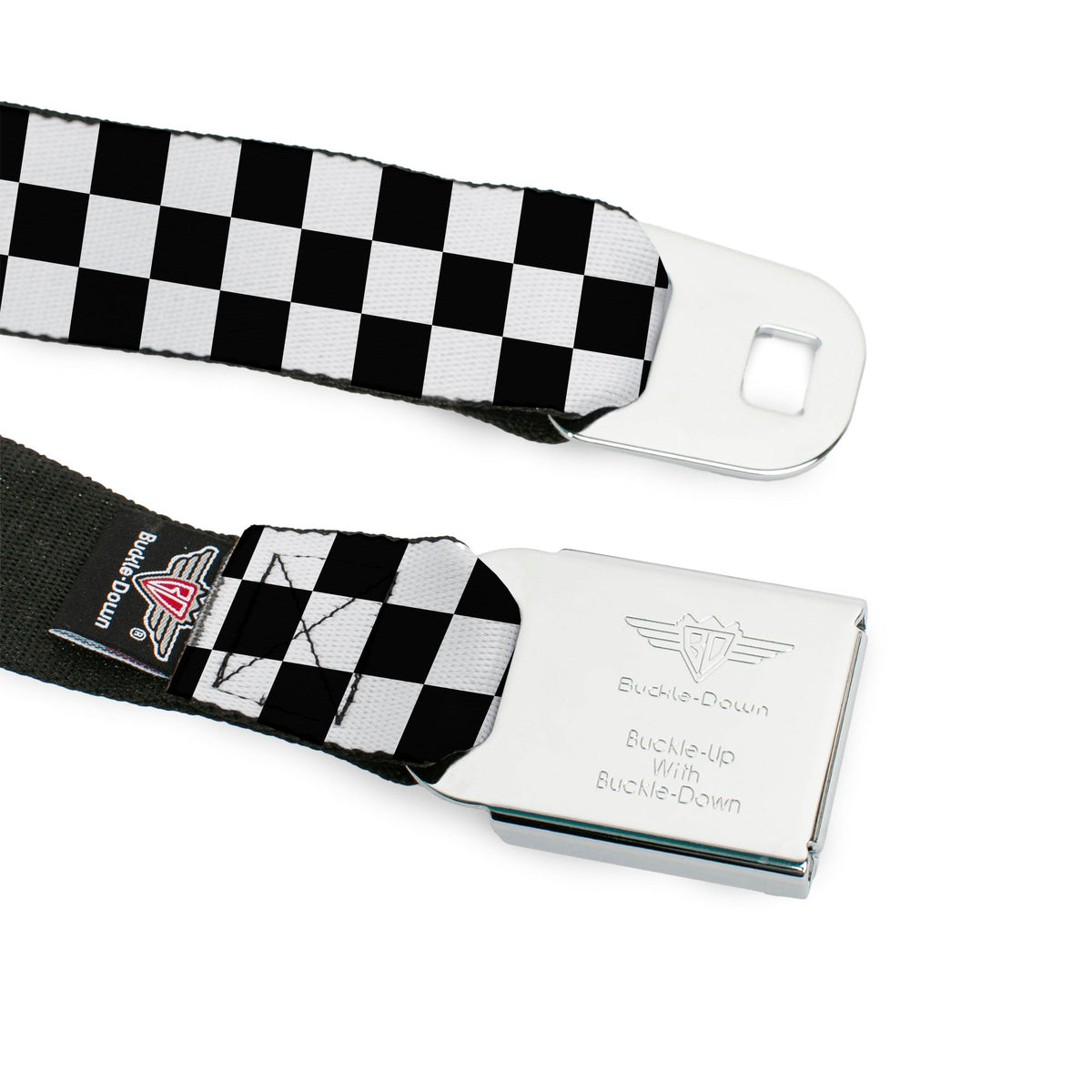 Honda Seatbelt Belt - Checker Black/White Webbing