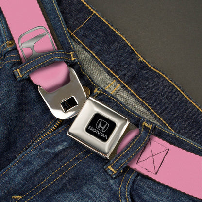 Honda Seatbelt Belt - Honda Logo Pink/Silver-Fade Webbing