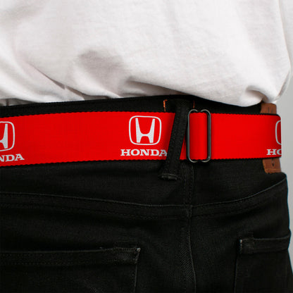 Honda Seatbelt Belt - Honda Logo Red/White Webbing