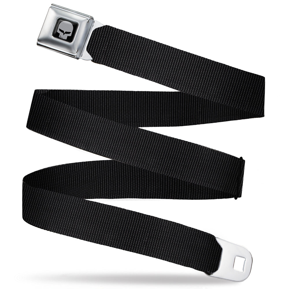 C6R Jake Skull Seatbelt Belt - Black Webbing