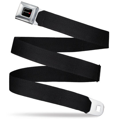 Dodge Red Rhombus Seatbelt Belt - Black