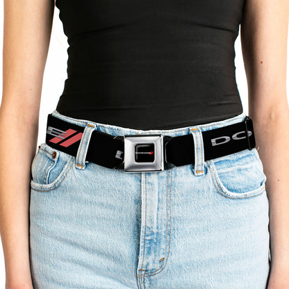 Dodge Red Rhombus Full Color Seatbelt Belt - Dodge Red Rhombus REPEAT Webbing