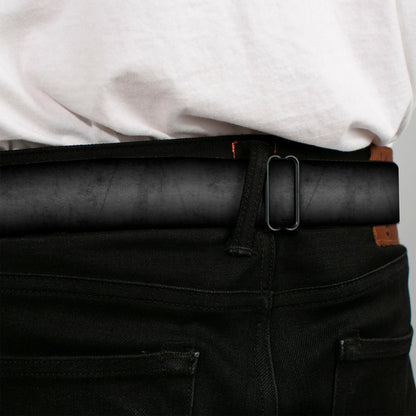 DODGE Full Color Gray Red Seatbelt Belt - Dodge 100th Anniversary Logo Black-Gray Fade/Red Webbing