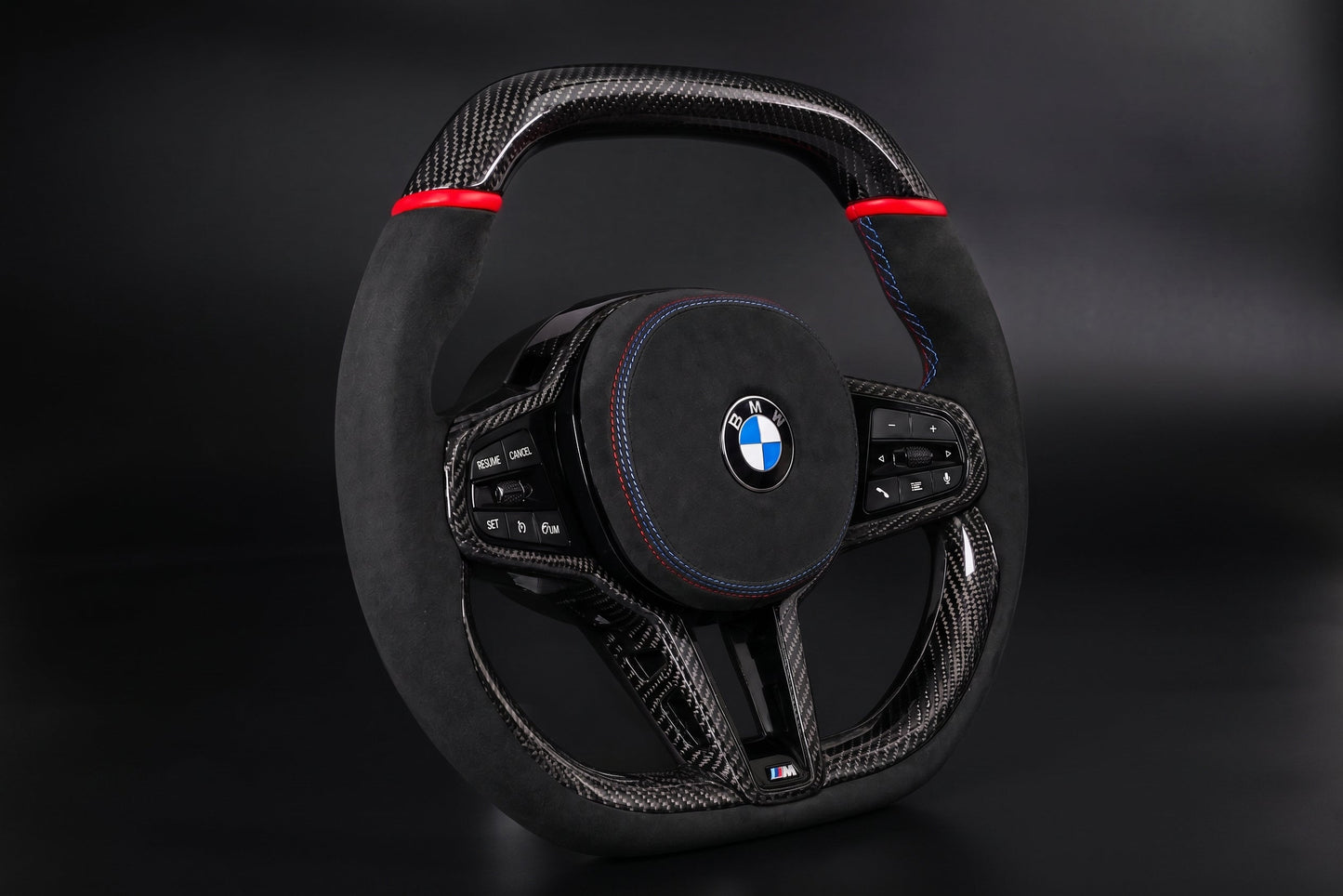 BMW G30 F90 G05 G06 G07 G14 G15 G16 Carbon Fiber Steering Wheel | Alcantara Flat Bottom | M5 M8 X5 X6 X7 SuperNova